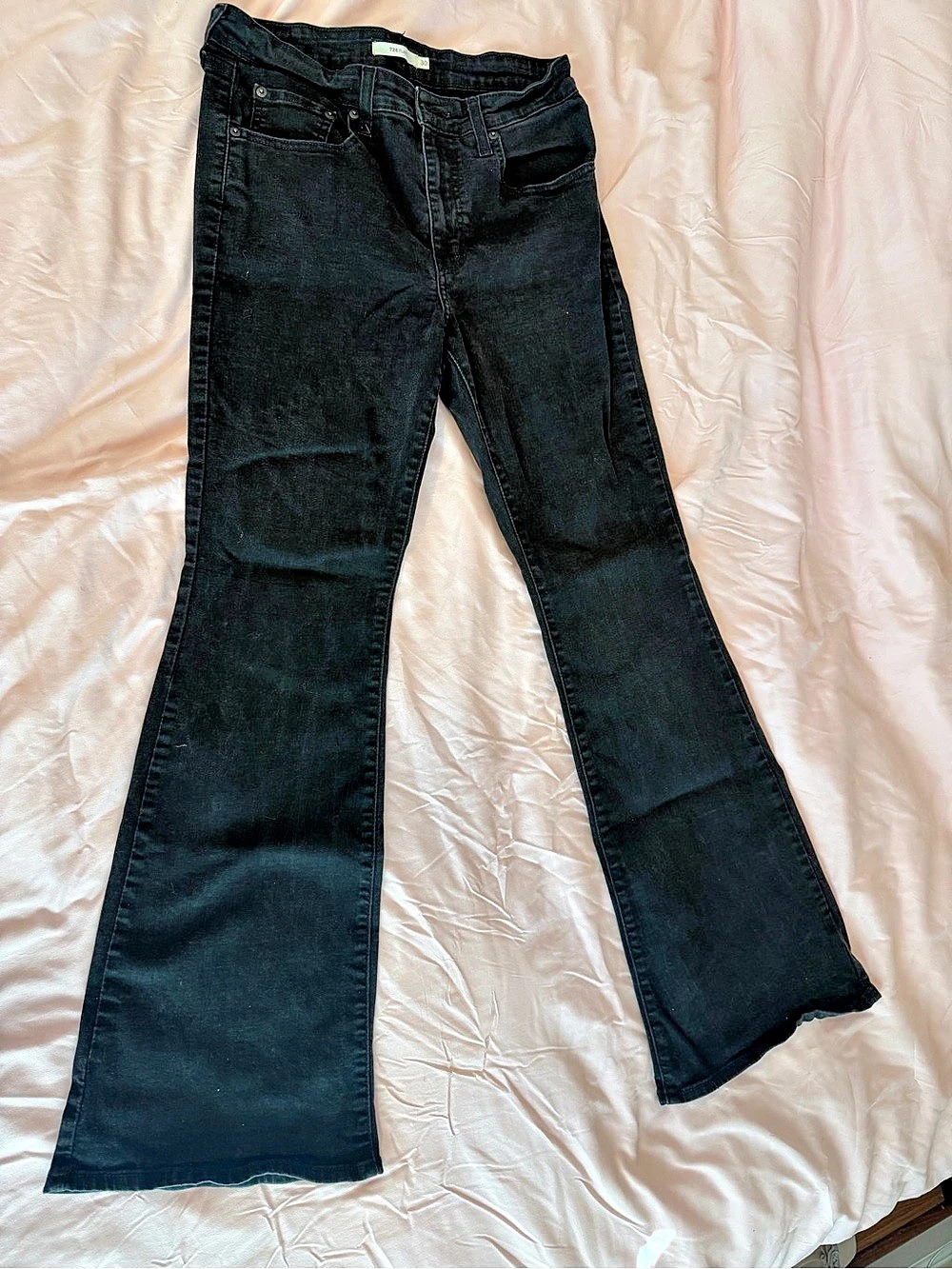 Levi's 726 Flare Black Flare Jeans Waist 30 length 32